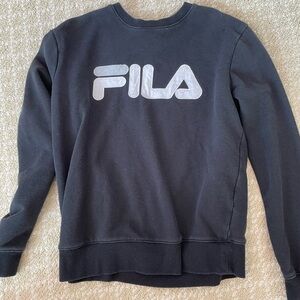 Fila Black Sweatshirt Hoodie